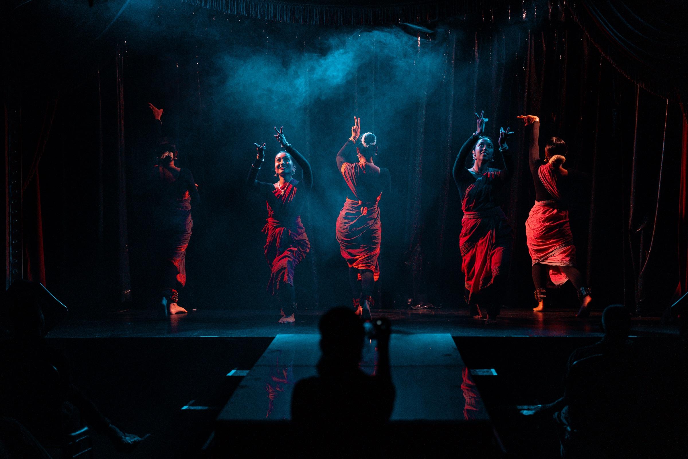 SF Adavu dancers performing in the Bay Area