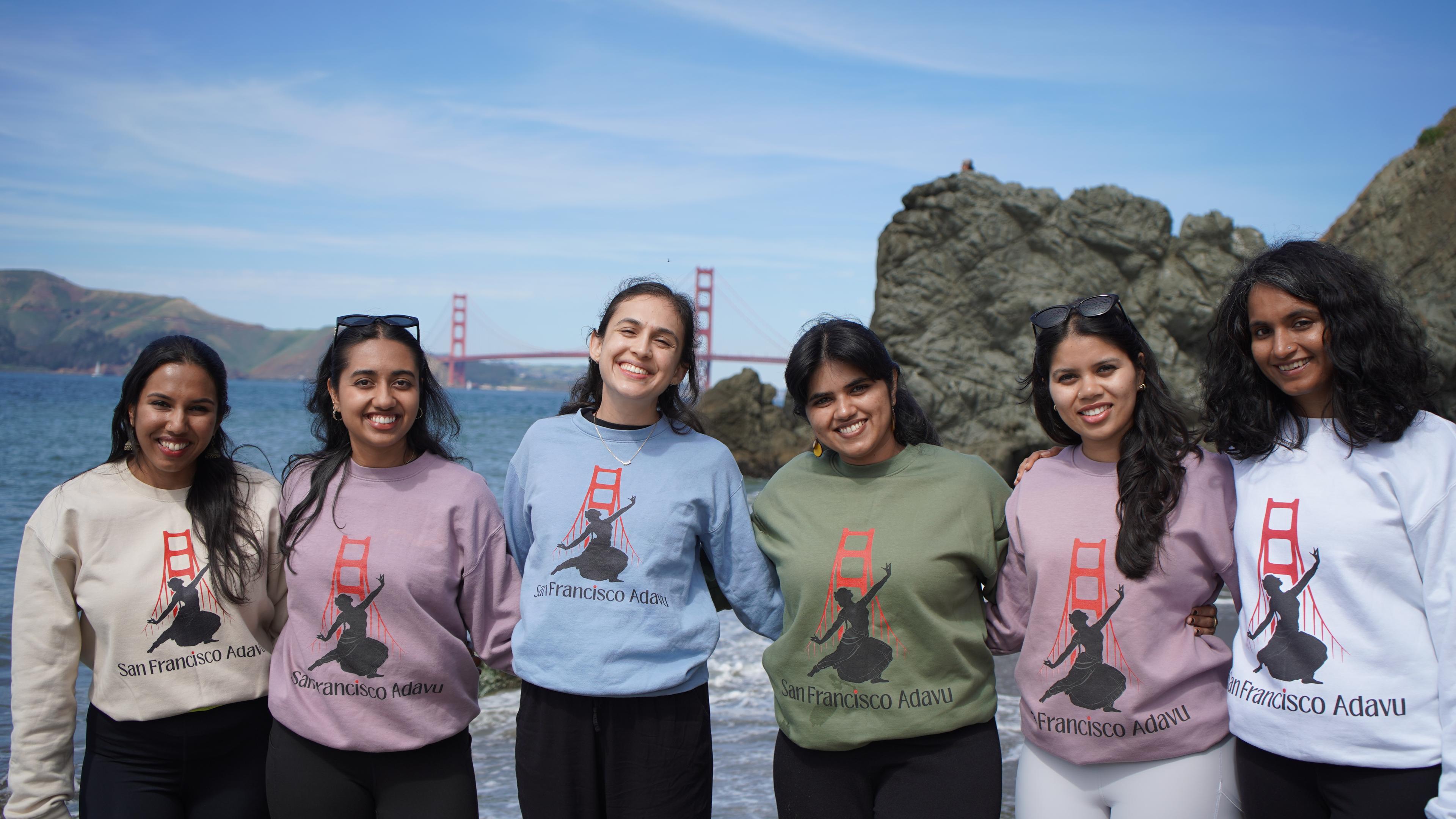 SF Adavu community at a photoshoot
